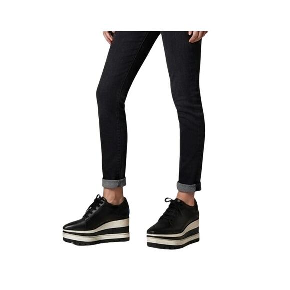 Stella McCartney Shoes - Stella McCartney Vegan Leather Perforated Sneak-Elyse Wedge Sneakers Women's 38